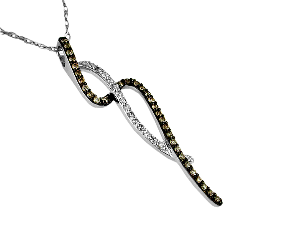 DIAMOND & MOCHA DIA PENDANT