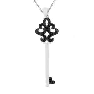 BLACK DIAMOND KEY PENDANT