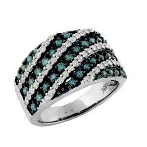 BLUE DIAMOND & DIAMOND RING