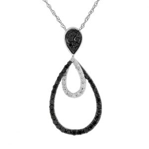 BLACK DIAMOND & DIA PENDANT