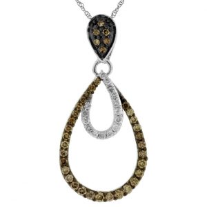 DIAMOND & MOCHA DIA PENDANT