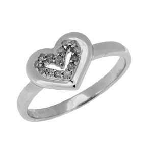 DIAMOND HEART RING