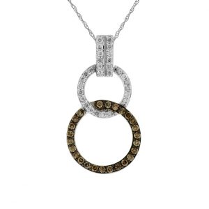 DIAMOND & MOCHA DIA PENDANT