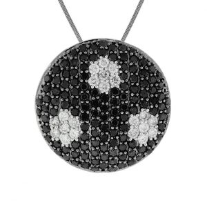 BLACK DIAMOND & DIA NECKLACE