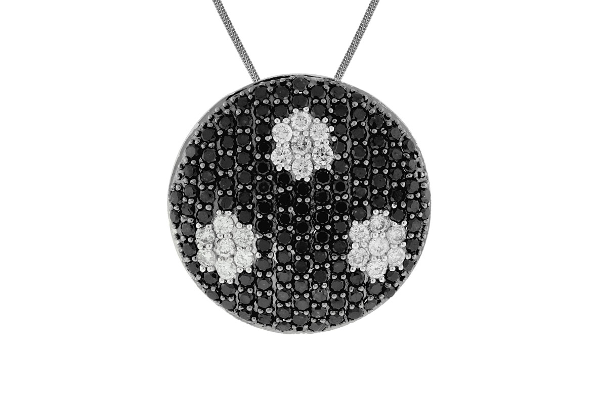 BLACK DIAMOND & DIA NECKLACE