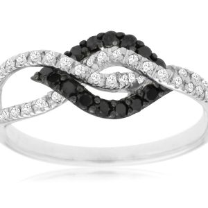 BLACK DIAMOND & DIA RING