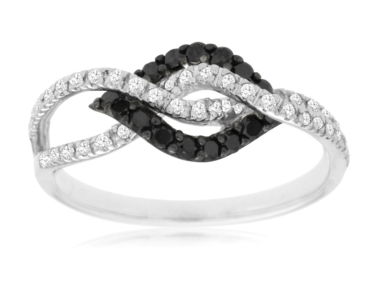 BLACK DIAMOND & DIA RING