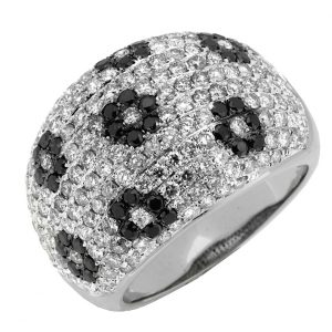 BLACK DIAMOND & DIAMOND RING