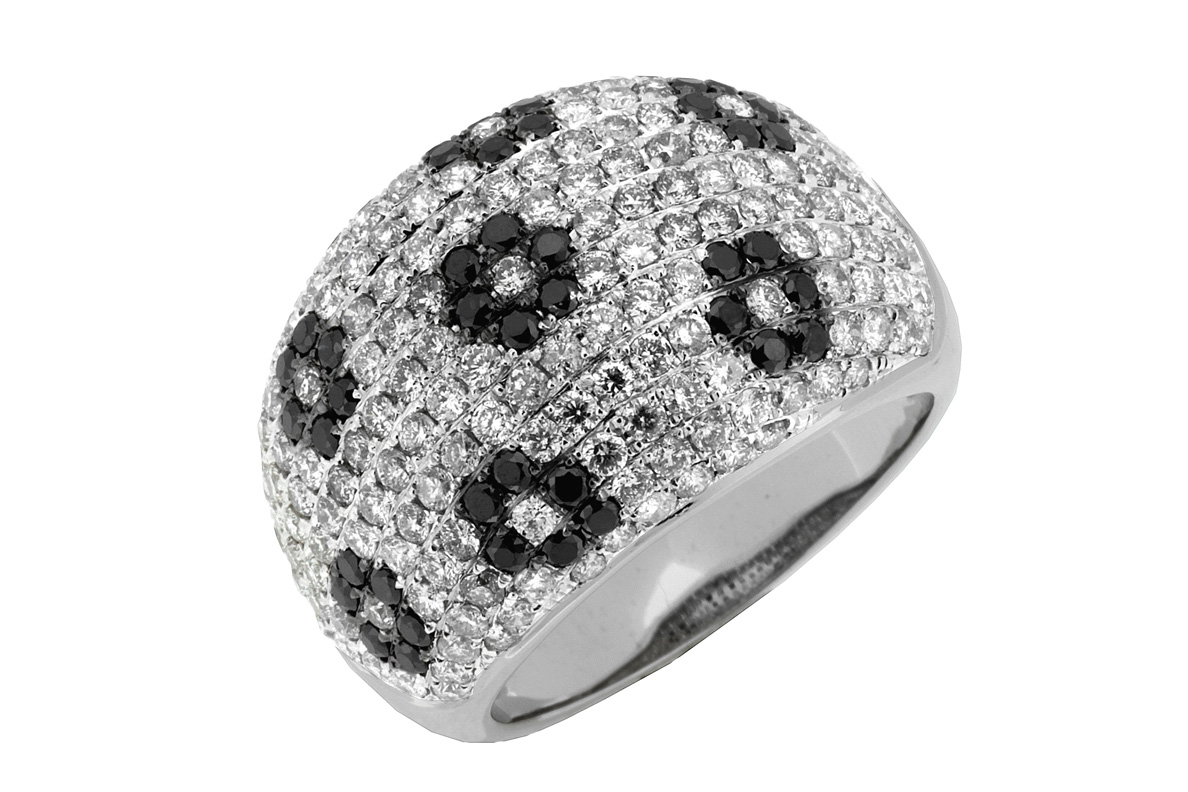 BLACK DIAMOND & DIAMOND RING