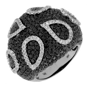 BLACK DIAMOND & DIAMOND RING