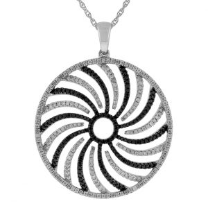 BLACK DIAMOND & DIA PENDANT