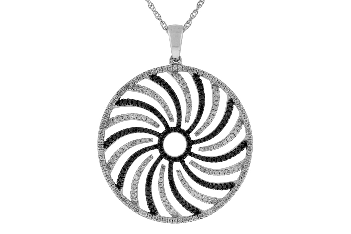 BLACK DIAMOND & DIA PENDANT