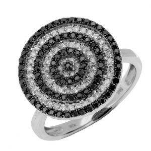 BLACK DIAMOND & DIAMOND RING