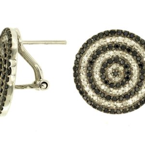 BLACK DIAMOND & DIA EARRING