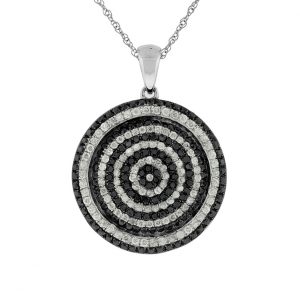 BLACK DIAMOND & DIA PENDANT