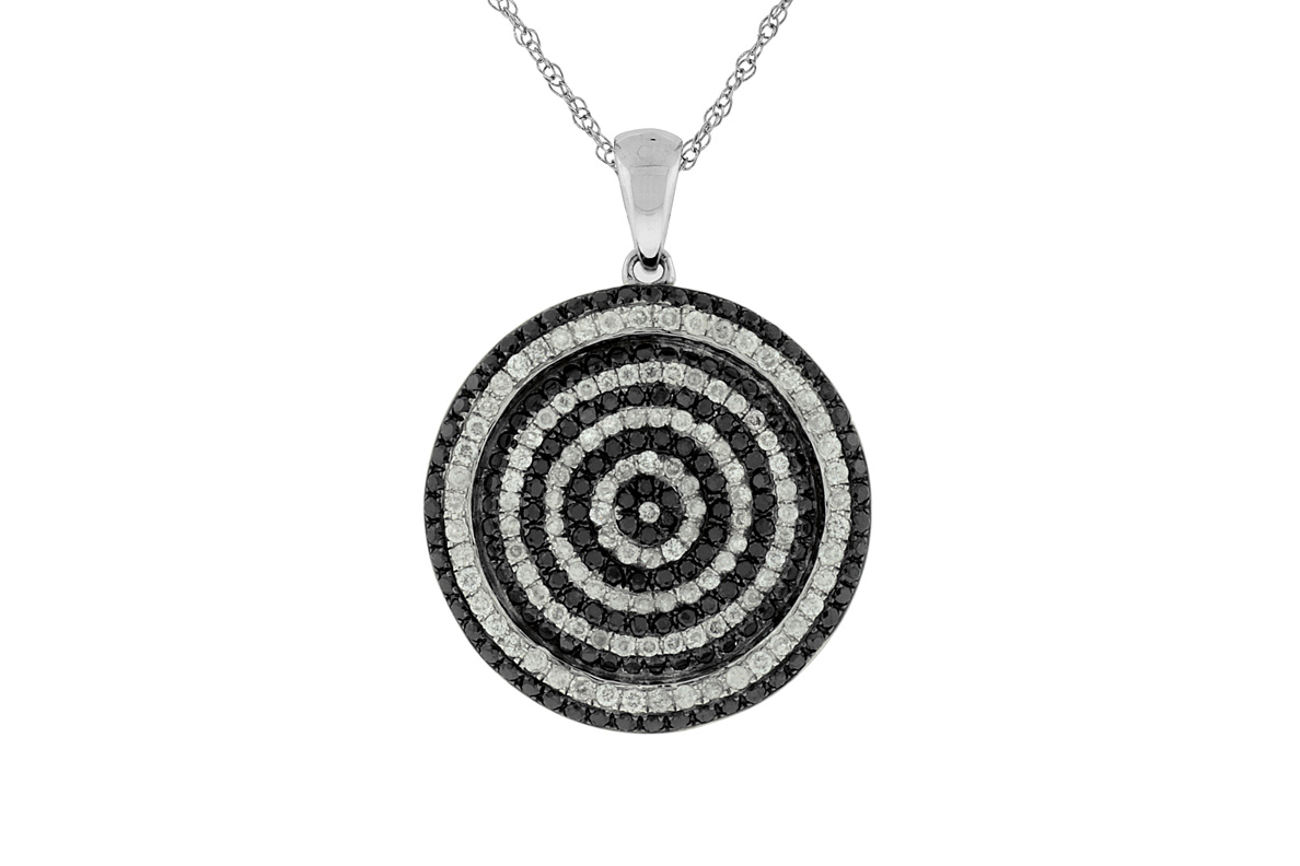 BLACK DIAMOND & DIA PENDANT