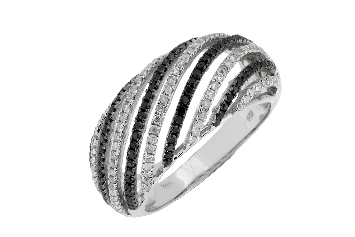 BLACK DIAMOND & DIAMOND RING
