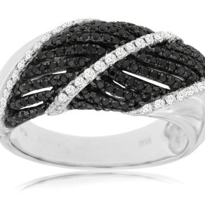 BLACK DIAMOND & DIAMOND RING