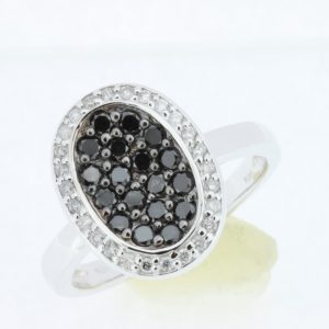 BLACK DIAMOND & DIAMOND RING