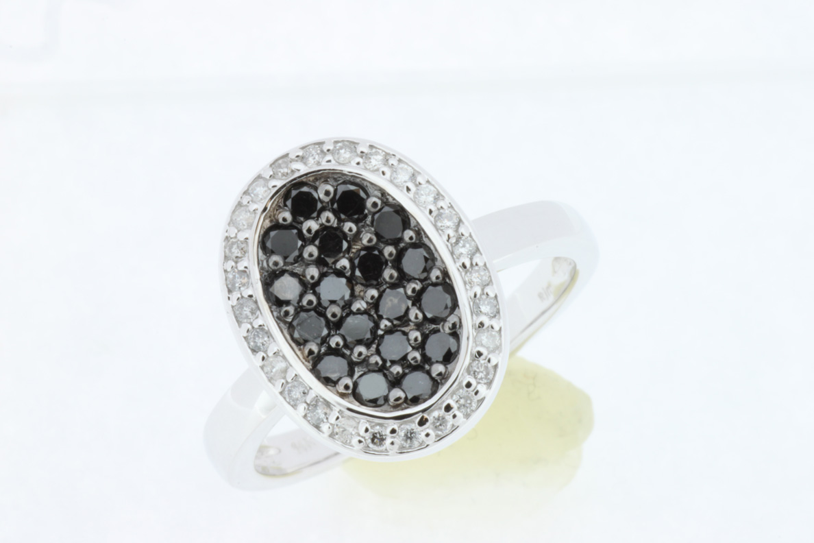 BLACK DIAMOND & DIAMOND RING