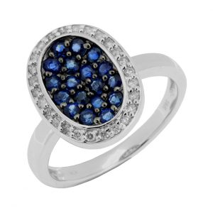 SAPPHIRE & DIAMOND RING