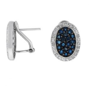 SAPPHIRE & DIAMOND EARRING