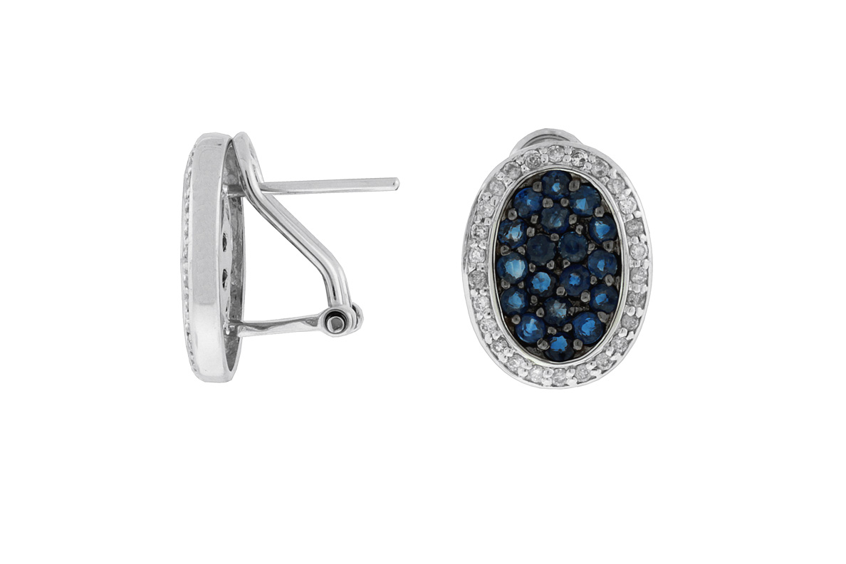 SAPPHIRE & DIAMOND EARRING