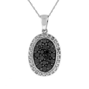 BLACK DIAMOND & DIA PENDANT