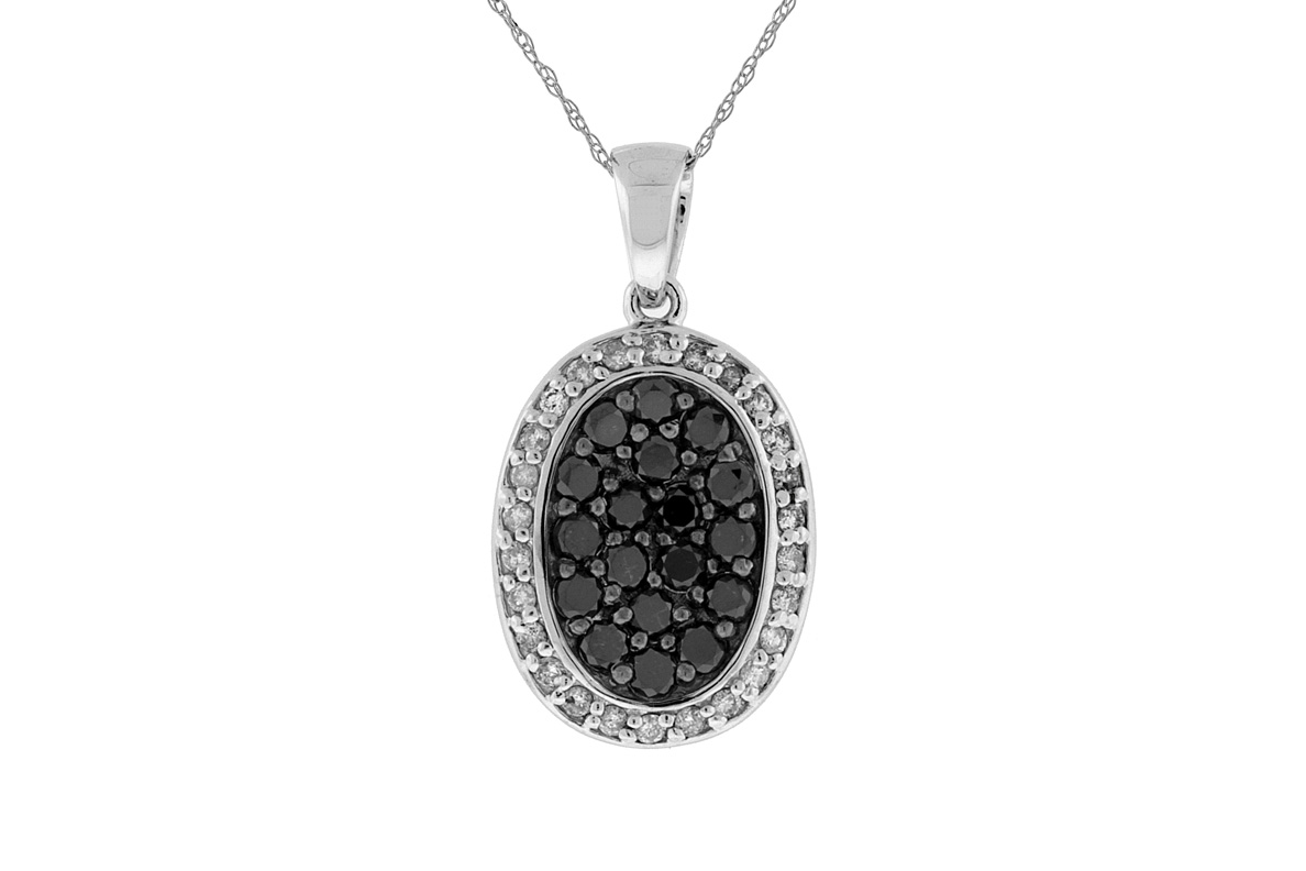 BLACK DIAMOND & DIA PENDANT