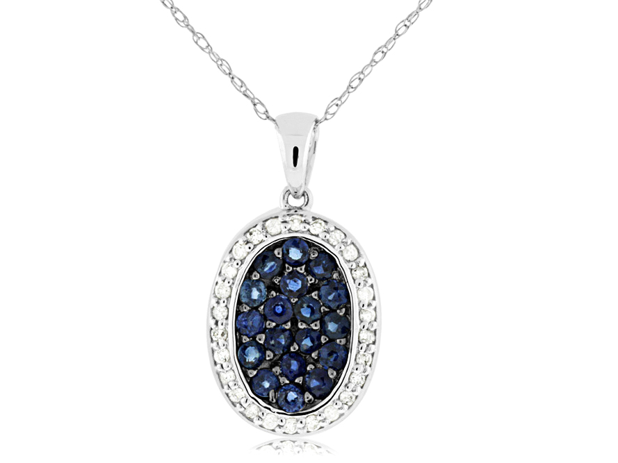 SAPPHIRE & DIAMOND PENDANT