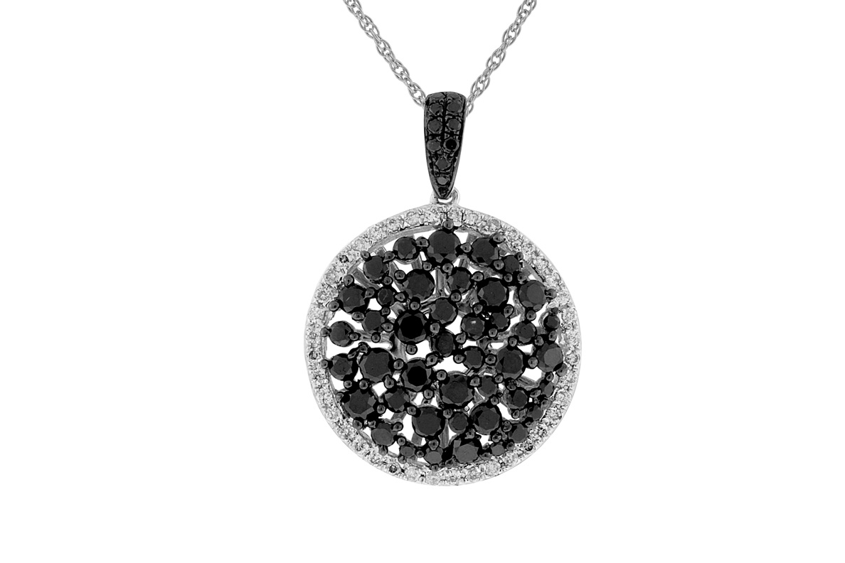 BLACK DIAMOND & DIA PENDANT