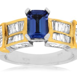 TANZANITE & DIAMOND RING