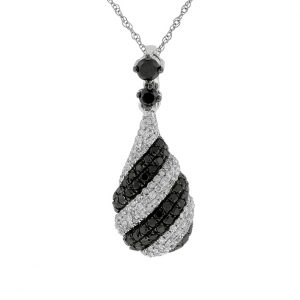 BLACK DIAMOND & DIA PENDANT