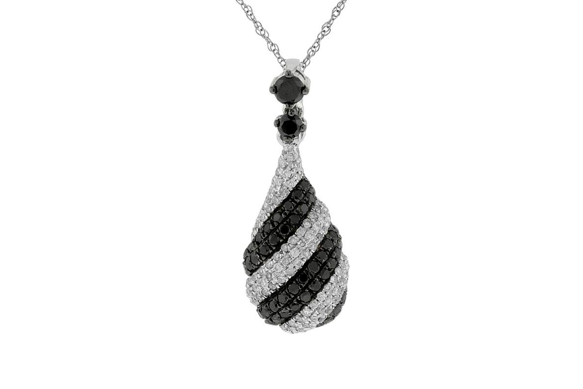 BLACK DIAMOND & DIA PENDANT