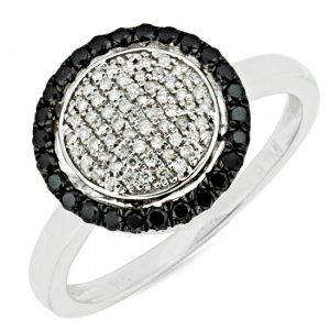 BLACK DIAMOND & DIAMOND RING