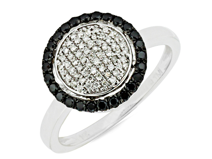 BLACK DIAMOND & DIAMOND RING