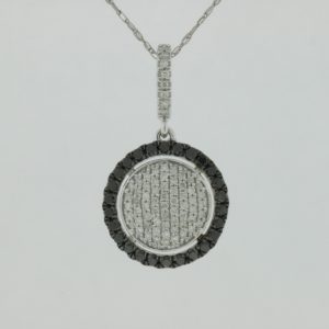 BLACK DIAMOND & DIA PENDANT