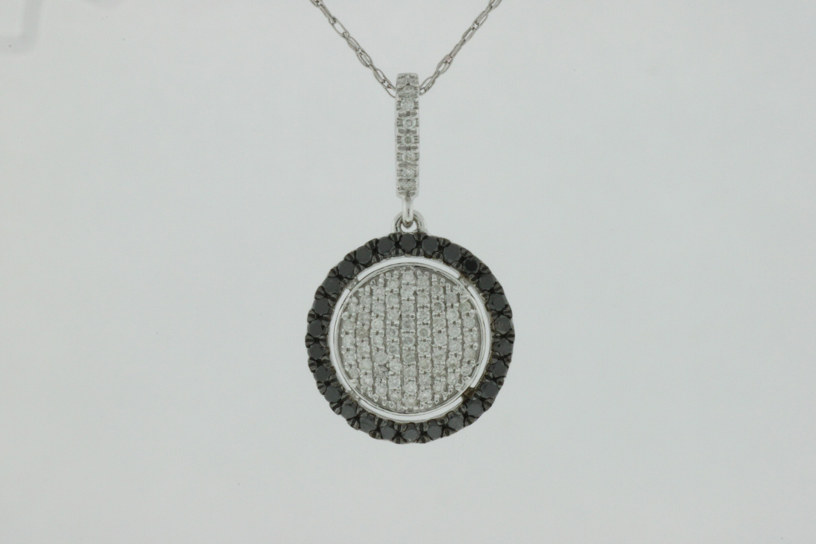 BLACK DIAMOND & DIA PENDANT