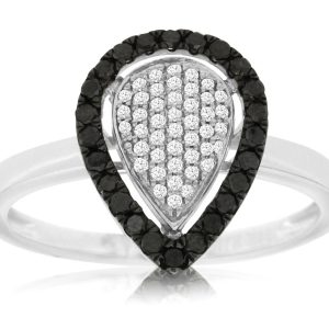 BLACK DIAMOND & DIAMOND RING