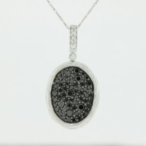 BLACK DIAMOND & DIA PENDANT