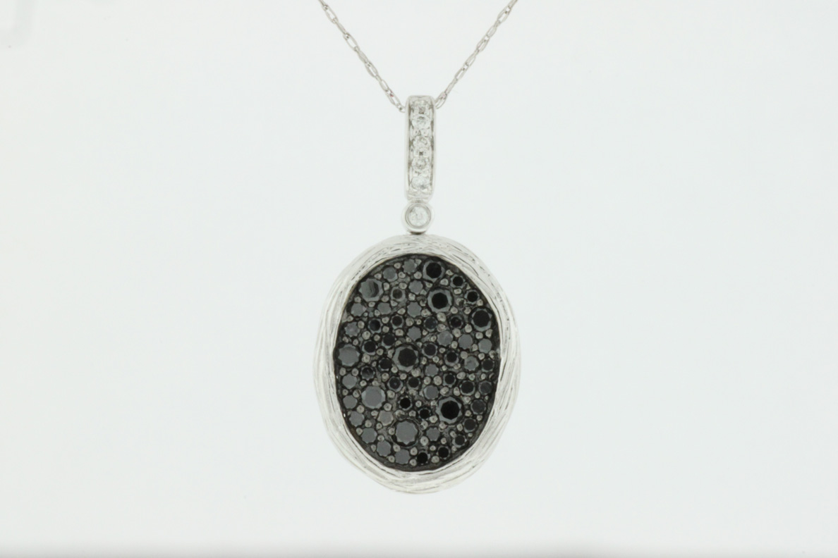 BLACK DIAMOND & DIA PENDANT