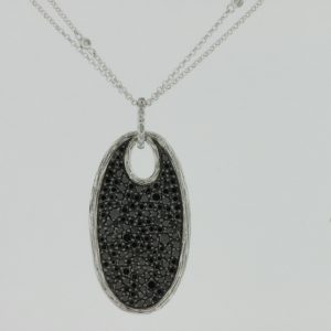 BLACK DIAMOND & DIA PENDANT