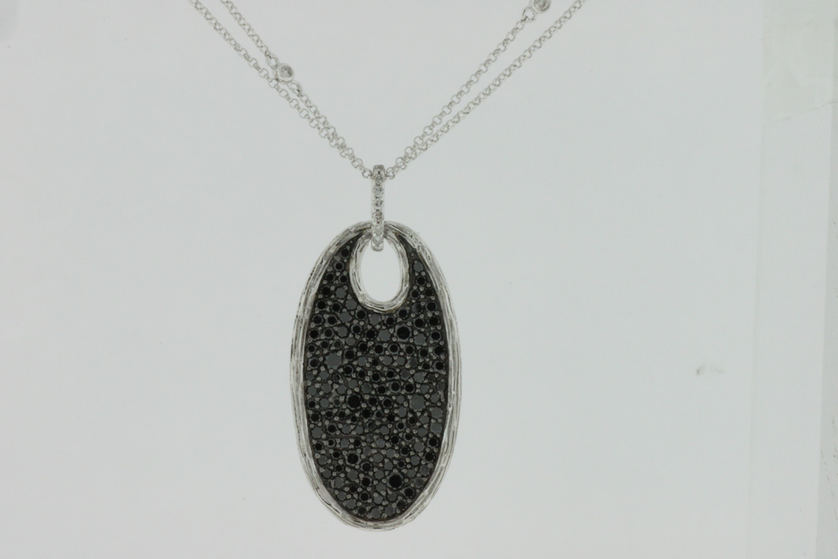 BLACK DIAMOND & DIA PENDANT