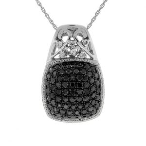 BLACK DIAMOND & DIA PENDANT