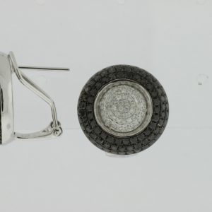 BLACK DIAMOND & DIA EARRING