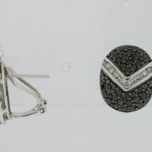 DIAMOND&BLACK DIAMOND EARRING