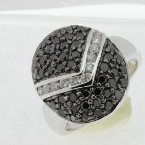 BLACK DIAMOND & DIAMOND RING