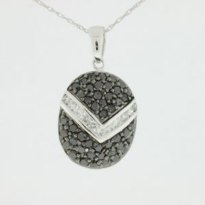 BLACK DIAMOND & DIA PENDANT
