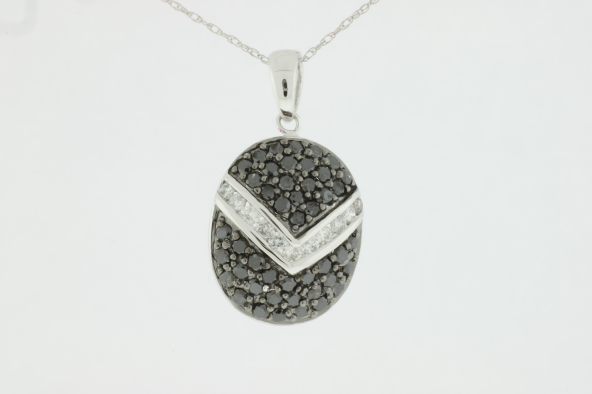 BLACK DIAMOND & DIA PENDANT
