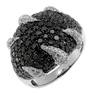BLACK DIAMOND & DIAMOND RING